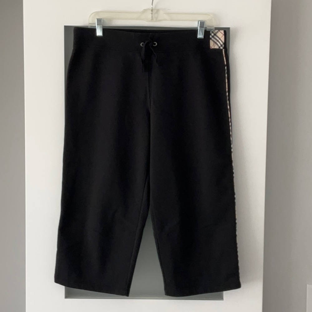 Burberry flare capris sweatpants size L